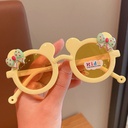 [10901] PL-WW017A Kacamata Fashion Anti Radiasi Kacamata Anak Mouse Pita Imut Sunglasses (PL-WW017-Yellow)