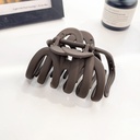 [10911] JR-A010 Jepit Rambut Cakar Jumbo Doff Model Korea Jepit Ponytail Hair Claw Clips (JR-A010-Dark/Brown)