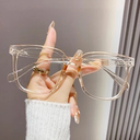 [10908] PL-AR014 Kacamata Kotak Terbaru Anti-Radiasi Blue Light Wanita/Pria Import Kacamata Gaya Fashion (PL-AR014-Tea)