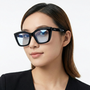 [10916] PL-AR015-P1 Kacamata Premium Eksklusif Frame Kotak Elegan Anti Radiasi Blue Light Gaya Casual (PL-AR015-P1-Clear/Blue)