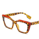[10919] PL-AR015-P1 Kacamata Premium Eksklusif Frame Kotak Elegan Anti Radiasi Blue Light Gaya Casual (PL-AR015-P1-Leopard)