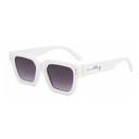 [10942] PL-WW019-P1 Kacamata Premium Ekslusif Square Frame Vintage New Edition Kacamata Wanita (PL-WW019-P1-White/Gradient)