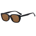[10966] PL-H038 Kacamata Hitam Fashion Retro Uv Protection Sunglasses Gaya Casual Trendy (PL-H038-Black/Tea)