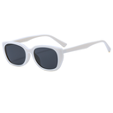 [10969] PL-H038 Kacamata Hitam Fashion Retro Uv Protection Sunglasses Gaya Casual Trendy (PL-H038-White)