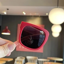 [10948] PL-H035A Kacamata Hitam Lipat Warna-Warni Untuk Anak-Anak Kacamata Tabir Surya Portabel Untuk Anak Laki-Laki Dan Perempuan (PL-H035A-Red)