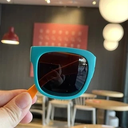 [10949] PL-H035A Kacamata Hitam Lipat Warna-Warni Untuk Anak-Anak Kacamata Tabir Surya Portabel Untuk Anak Laki-Laki Dan Perempuan (PL-H035A-Green)