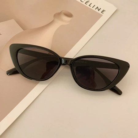 PL-H036 Kacamata Cateye Lensa Hitam Anti Uv Sunglasses Mata Kucing Aksesoris Fashion