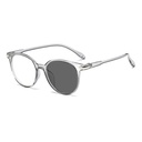 [10972] PL-ARPT006 Kacamata Photocromic Pria/Wanita Fashion Anti Radiasi Lensa Transparan Sunglasses (PL-ARPT006-Grey)