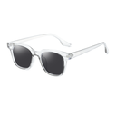 [10991] PL-WW020 Kacamata Wanita Pria Optik Anti Sunglass Dengan Fashion Sunglasses Kacamata Hitam Transparan Bening (PL-WW020-Clear/Black)