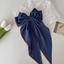 [11002] JR-A011 Jepit Rambut Ikat Rambut Pita Besar Wanita Hairpin Hairband Pita Korea Fashion Jepitan Rambut Wanita (JR-A011-Navy)