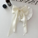[11004] JR-A011 Jepit Rambut Ikat Rambut Pita Besar Wanita Hairpin Hairband Pita Korea Fashion Jepitan Rambut Wanita (JR-A011-White)