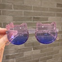 [11019] PL-MX016A Kacamata Anak Model Kucing Imut Fashion Imut dengan Aksen Pita (PL-MX016A-Pink/Blue/Transparant)