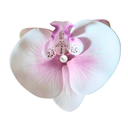 [11038] JR-A013 Jepit Bunga Hiasan Rambut Wanita Anggrek Kupu-Kupu Hairclip Flower Orchid Korean Style Aksesoris (JR-A013-White/Pink)