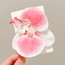 [11040] JR-A013 Jepit Bunga Hiasan Rambut Wanita Anggrek Kupu-Kupu Hairclip Flower Orchid Korean Style Aksesoris (JR-A013-Pink)