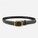 [11048] TP-KL008 Tali Pinggang Wanita Bahan Kulit PU Leather Casual Belt Retro Fashion Gaya Santai (TP-KL008-Black)