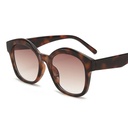 [11080] PL-H040 Kacamata Hitam Fashion Stylish Korean Retro Style (PL-H040-Leopard/Tea)