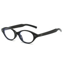 PL-AR017 Kacamata Retro Korean Style Bingkai Oval Kecil Anti Radiasi
