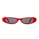 [11053] PL-WW022 Kacamata Stylish Korean Look dengan Lensa Transparan Warna Retro Vibes (PL-WW022-Red/Black)