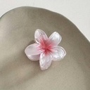 [11101] JR-A015 Jepit Rambut Bunga Kamboja Bali Aksesoris Jedai Korean Style Motif Transparan Bahan Akrilik (JR-A015-Red)