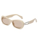 [11117] PL-H042 Kacamata Hitam Stylish Fashion Elegan Streetwear Kekinian Retro Chic Fashion Pria & Wanita (PL-H042-Beige/Tea)