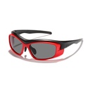 [11122] PL-H043 Kacamata Hitam Fashion Pria Sport Modren Retro Y2K Anti Silau (PL-H043-Black/Red)