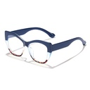 [11135] PL-AR020 Kacamata Anti Radiasi Blue Light Wanita Frame Butterfly Kacamata Fashion Wanita Gaya Korean Look (PL-AR020-Blue/Leopard)