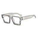 [11168] PL-AR021-P2 Kacamata Premium Quality Anti Radiasi dan Cahaya Biru Komputer Kekinian Model Kotak Vintage Retro Populer (PL-AR021-P2-Transparant Gray)