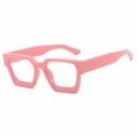 [11169] PL-AR021-P2 Kacamata Premium Quality Anti Radiasi dan Cahaya Biru Komputer Kekinian Model Kotak Vintage Retro Populer (PL-AR021-P2-Pink)