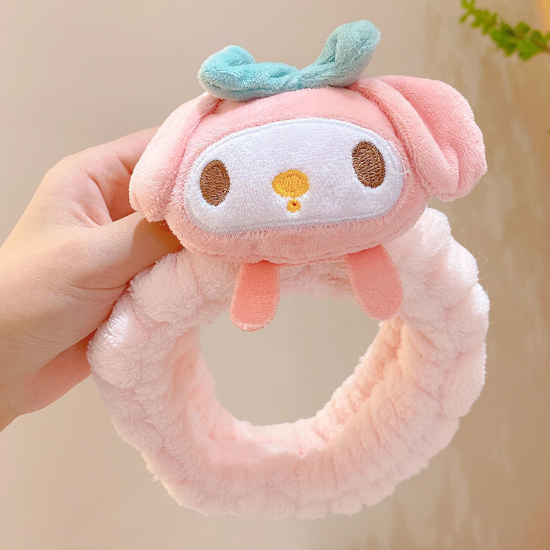 BD-A005 Bando Wanita Kartun Jepang Headband Facial Karakter Cinnamoroll Kuromi Pompompurin Melody Elastis Lucu