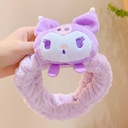 [11181] BD-A005 Bando Wanita Kartun Jepang Headband Facial Karakter Cinnamoroll Kuromi Pompompurin Melody Elastis Lucu (BD-A005-Kuromi)