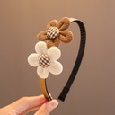 [11183] BD-A006 Bando Anak Perempuan Korea Karakter Motif Bunga Pita Beruang Kelinci Aksesoris Rambut Fashion (BD-A006-Flower)