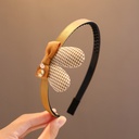 [11187] BD-A006 Bando Anak Perempuan Korea Karakter Motif Bunga Pita Beruang Kelinci Aksesoris Rambut Fashion (BD-A006-Bear)