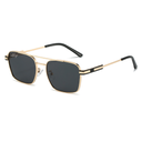 M-MX002-P2 Kacamata Premium Quality Double Bridge Luxury Metal Gradient Sun Glasses Unisex