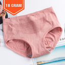 [11228] W-CD001 Celana Dalam Wanita Briefs Elastis Seamless Mid Waist Bahan Katun CD01 Pakaian Dalam (A-W-CD001-18 Pink)