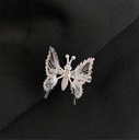 [11237] JR-A016 Jepit Rambut Motif Kupu-Kupu Gold Silver Jepit Klip Rambut Wanita Korea Fashion Hair Murah (JR-A016-Silver)