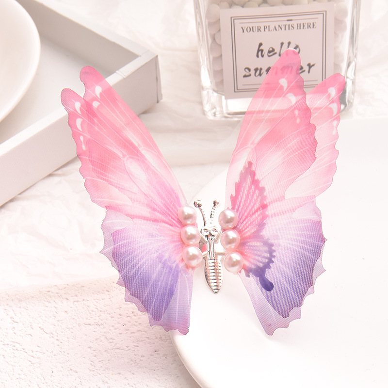 JR-A017 Jepit Rambut Anak Perempuan Model Kupu-Kupu Gaya Korea Ukuran Besar Bisa Bergerak