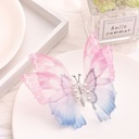 [11241] JR-A017 Jepit Rambut Anak Perempuan Model Kupu-Kupu Gaya Korea Ukuran Besar Bisa Bergerak (JR-A017-Pink/Blue)