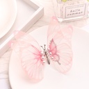 [11242] JR-A017 Jepit Rambut Anak Perempuan Model Kupu-Kupu Gaya Korea Ukuran Besar Bisa Bergerak (JR-A017-Peach)