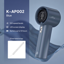 [11268] K-AP002 Kipas Angin Genggam Portabel Turbo Dengan 100 Level Power Digital Display Adjustable Turbo Rechargeable Type C (K-AP002-Blue)