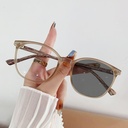 [11273] PL-ARPT008 Kacamata Photocromic Gaya Retro Frame Kayu Bingkai Persegi Untuk Pria Dan Wanita (PL-ARPT008-Brown)