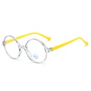 [11285] PL-AR023A Kacamata Anak Anti Radiasi Model Bingkai Bulat High Quality Kids Glasses (PL-AR023A-Gray/Yellow)