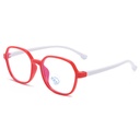 [11325] PL-AR024A Kacamata Anak Anti Radiasi Fashionable Anti-Blue Light Simple Style Kidsren's New (PL-AR024A-Red-White)