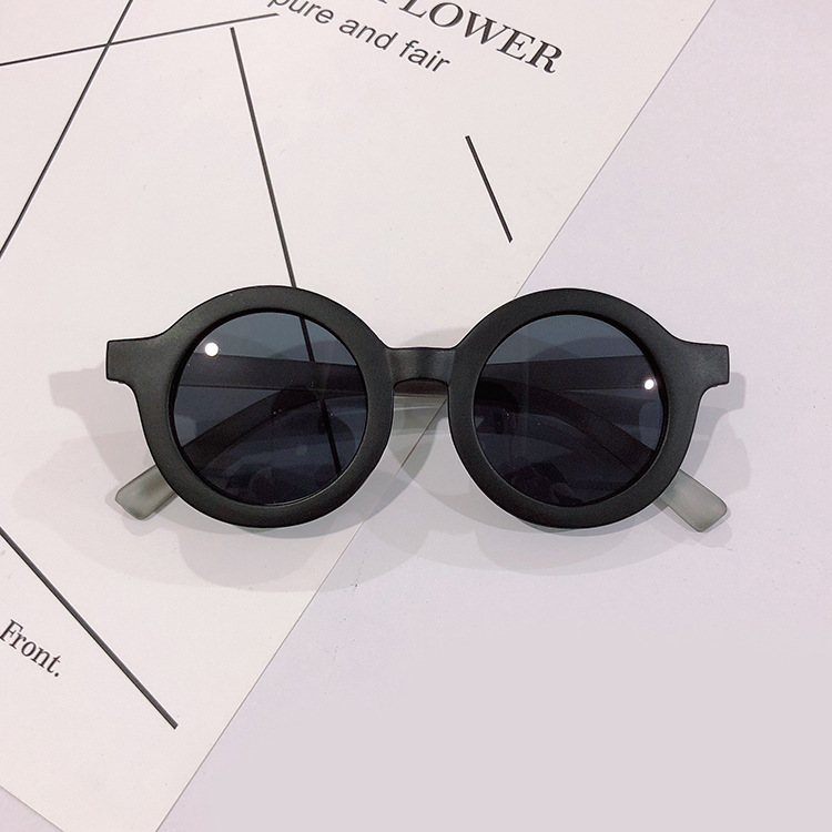 PL-WW028A Kacamata Anak Lensa Hitam dan Bening Model Frame Bulat