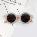 [11360] PL-WW028A Kacamata Anak Lensa Hitam dan Bening Model Frame Bulat (PL-WW028A-Nude/Black)