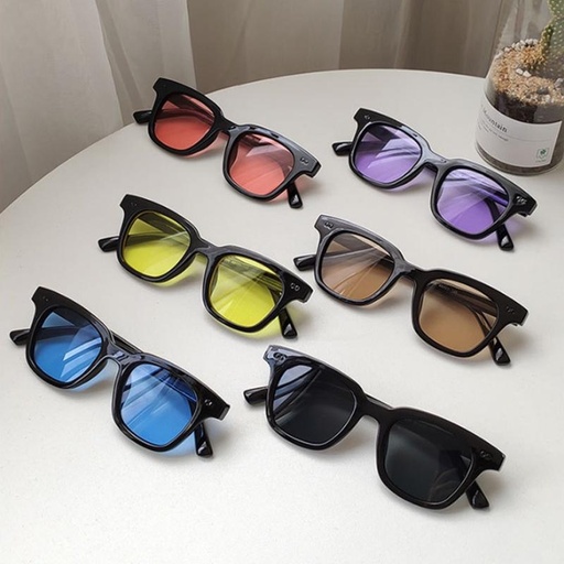PL-WW004 Kacamata Hitam Wanita/Pria Sunglasses Korean Fashion Small Candy Color KM02a
