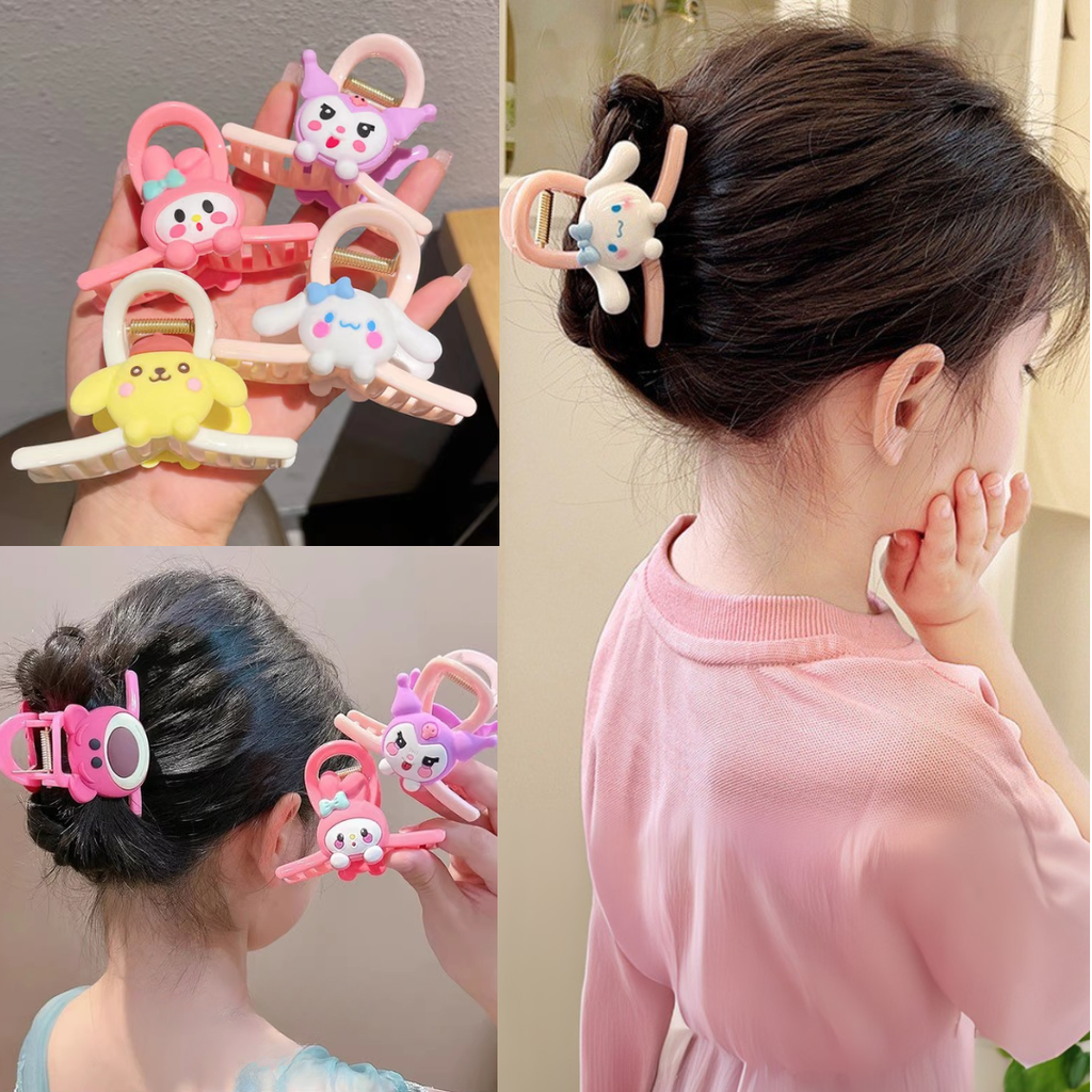 JR-A006 "Clear Stock" Jedai Jepit Rambut Wanita Model Simpul Karakter Kartun Jepang Lucu Aksesoris Rambut Fashion
