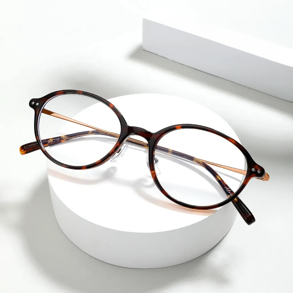 M-AR005-P2 Kacamata Premium Anti Radiasi Frame Oval Style Nerd Aesthetic Retor Minimalis (New Product)
