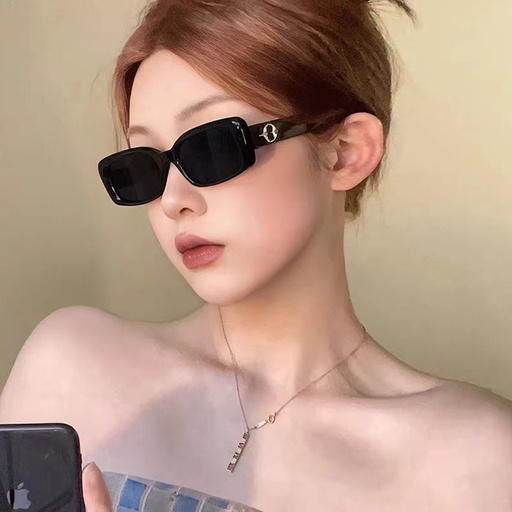 PL-H027 Kacamata Hitam Kotak Wanita Terbaru Kacamata Sunglasses Import Wanita Kacamata Fashion