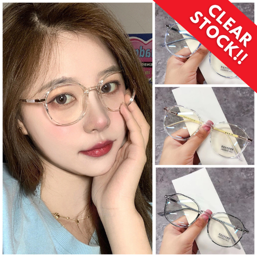 PL-AR012 Kacamata Anti Radiasi Wanita /Kacamata Stylish Lucu Bulat/ Kacamata
