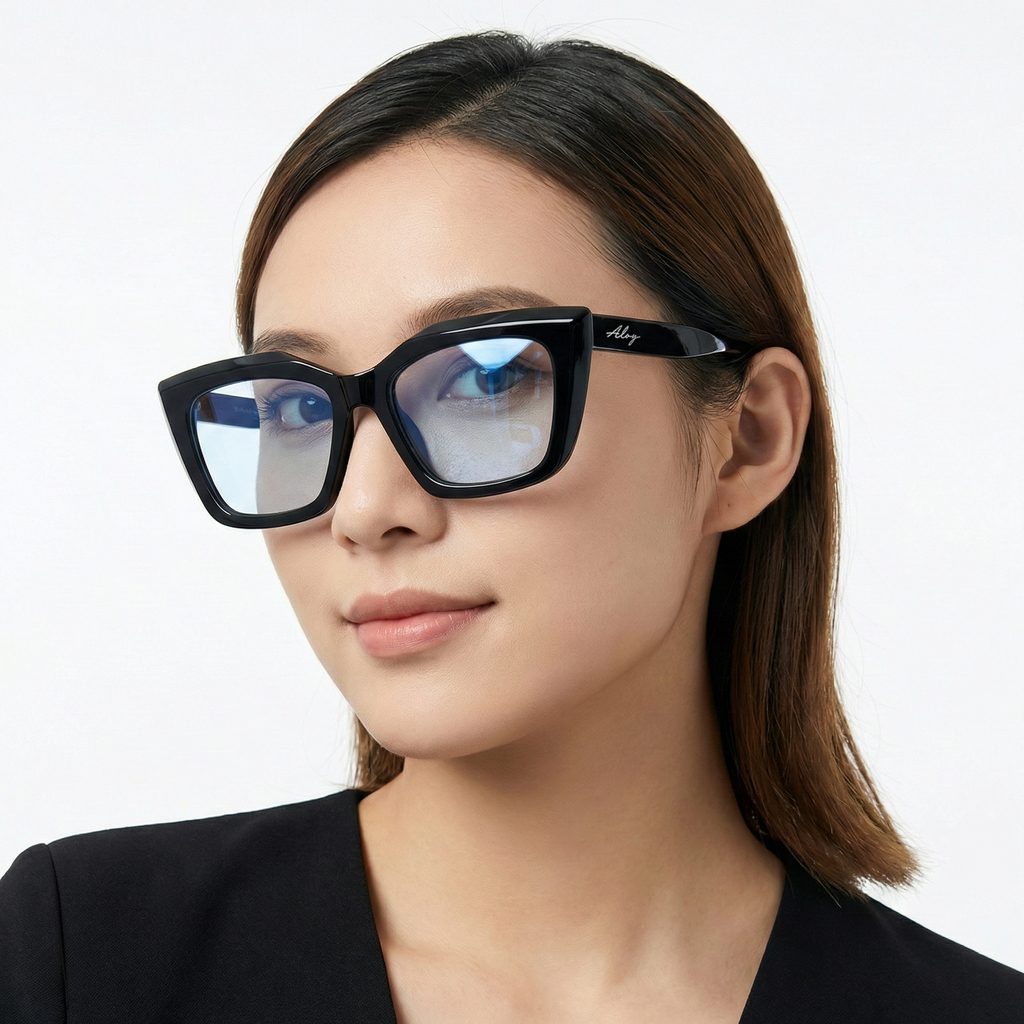 PL-AR015-P1 Kacamata Premium Eksklusif Frame Kotak Elegan Anti Radiasi Blue Light Gaya Casual
